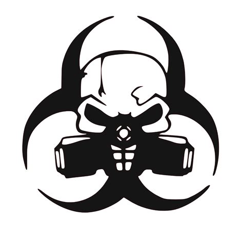 Skull Biohazard - Etsy