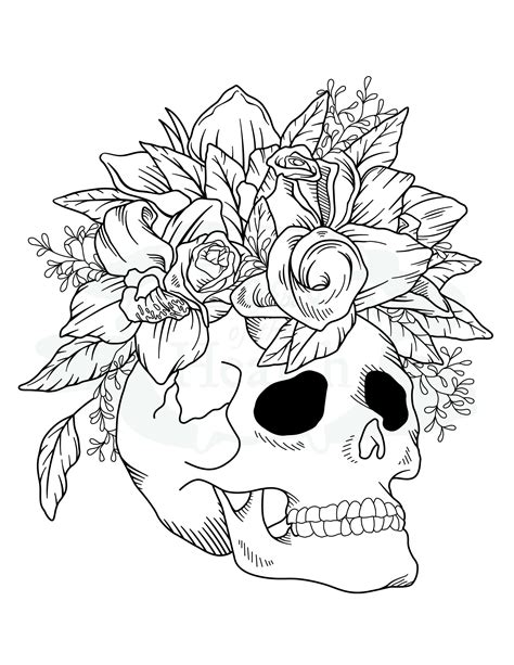 Skull Coloring Pages