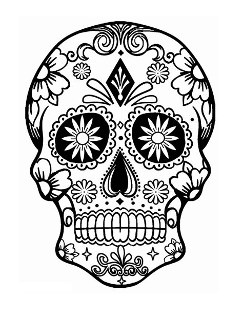 Skull Printable Coloring Pages