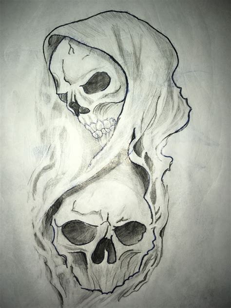 Skull Sketches Drawings