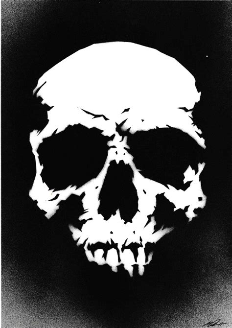 Skull Stencil Template