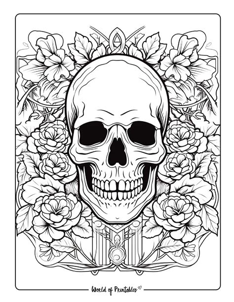 Skulls Coloring