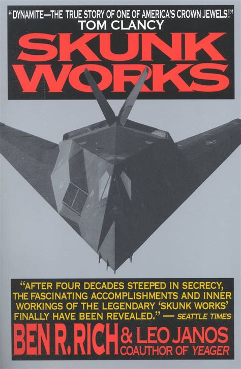 Skunk works book. From the development of the U-2 to the stealth fighter, the never-before-told story behind America's high-stakes quest to dominate the skies, Skunk Works is the true story of America's most secret and successful aerospace operation.As recounted by Ben Rich, the operation's brilliant boss for nearly two decades, the chronicle of Lockheed's legendary Skunk Works is a drama of Cold War ... 