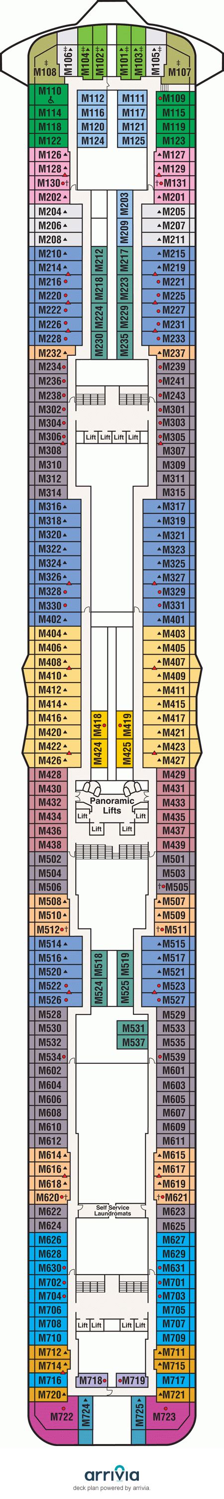 Sky Princess Marina Deck Plans