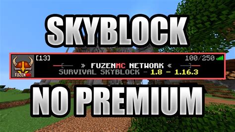 Skyblock server no premium