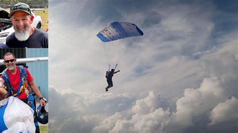 A skydiver has died after suffering injuries during a high school fo