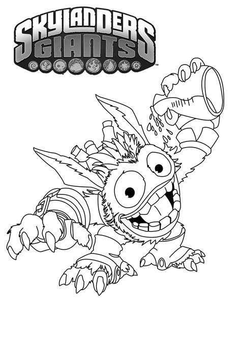 Skylanders Coloring Pages To Prin