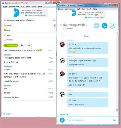 Skype chat odaları