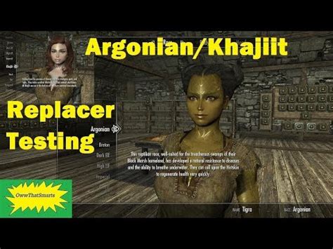 Skyrim - Nephilim - Argonian/Khajiit Replacer - Testing