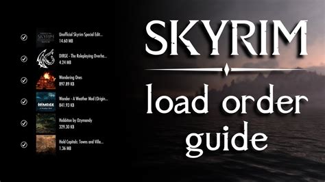Skyrim anniversary edition load order. Episode 6: https://youtu.be/plXmDwuVhQoTHE COMPLETE GUIDE To Modding Skyrim Special & Anniversary EditionEpisode 5: Explaining Load Orders & Setting Up LOOT ... 