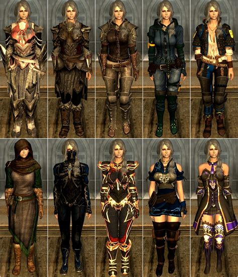 Skyrim armor sets female. 17 thg 12, 2015 ... Male/Female: aMidian Blades Armor by CaBaL; aMidian Ebony by Modd3r and CaBaL; Stormlord Armor by Christian Paskota; Dragon Carved Armor Set by ... 