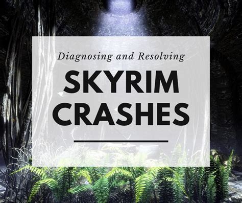 Skyrim crash on startup. Make sure to check the troubleshooting guide for help with crashes and other problems! If you are on Skyrim version 1.5 (SE) .net script framework can also help in diagnosing crashes. If you are on Skyrim Version 1.6 (AE) Crash Logger can also help in diagnosing crashes. 