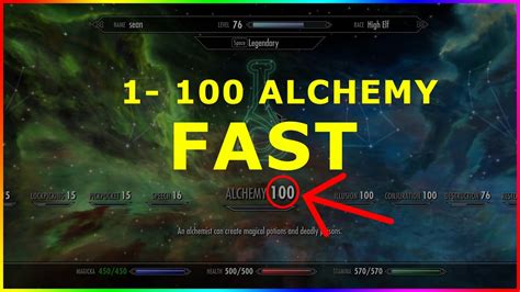 Skyrim level up alchemy. MetaXGross 9 years ago #1 I want to get this to 100 along with Smithing & Enchanting to make some Fortify Smithing & Fortify Enchantment potions, along with having some Fortify Alchemy Gear on... 