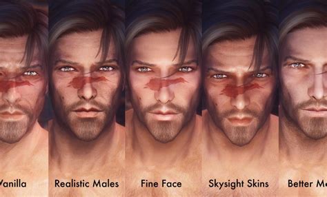 Skyrim male face mod.  &ndash; Reworked normal maps for Human and Mer races and ...
