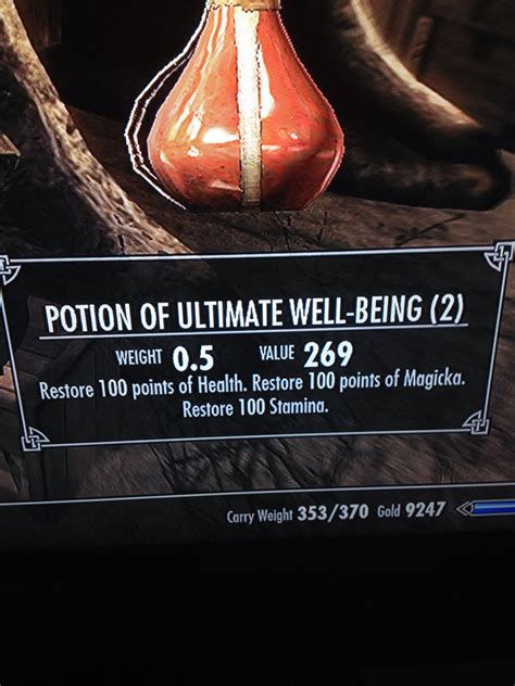 Potions are a sub-category of Items in The Elder Scrolls V: Skyrim. Potions are consumables that provide a plethora of effects when ingested, ranging from the restoration of Health, Magicka or Stamina, to removing harmful effects, as well as more situational uses such as turning the player invisible.Some Potions grant their effects ….