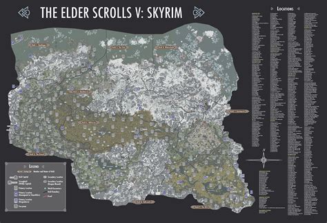 Skyrim uesp map. The skills menu. There are 18 skills in Skyrim, each of which determines how well various tasks can be performed. As skills are used, they increase in level, which increases the character's overall level. The starting value for most skills is 15, although each race confers bonuses to certain skills. 
