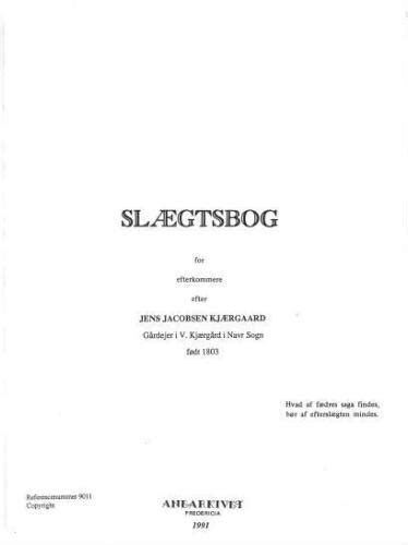Slægtsbog for efterkommere efter jens jacobsen kjærgaard, gårdejer i v. - Logiq p5 manuale utente di base.