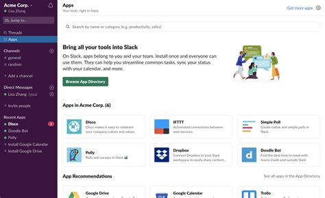 Slack Apps Directory