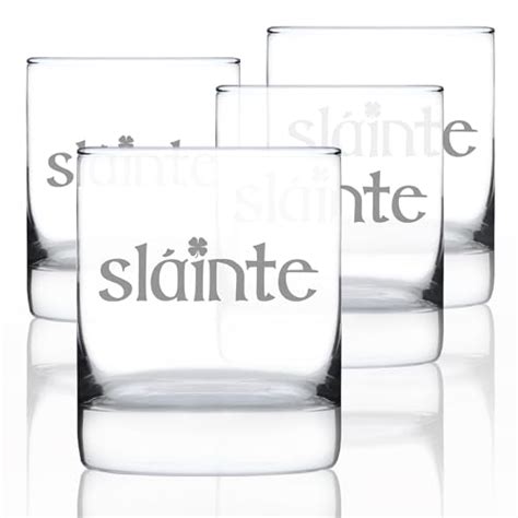 Slainte - Irish Cheers - Whiskey Rocks Glass - amazon.com