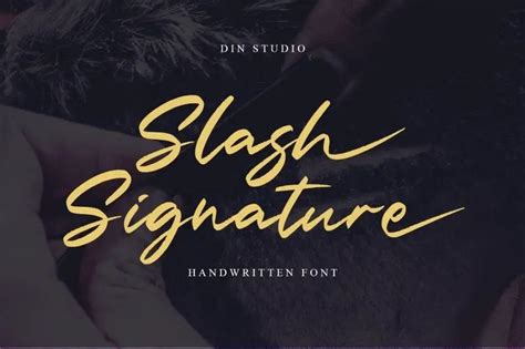 Slash Signature Font dafont.com