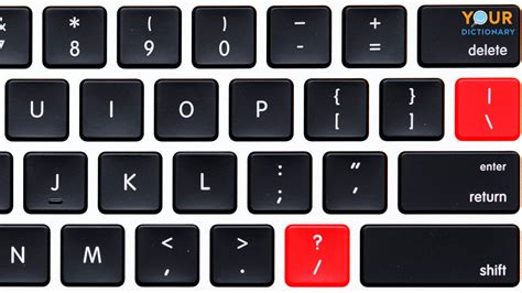Slash sign in keyboard