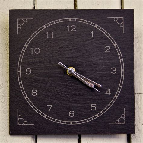 Slate Clock - Etsy