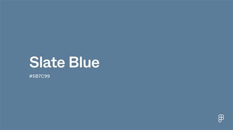 Slate blue color code.  Positioned on the blue section of the color whe...