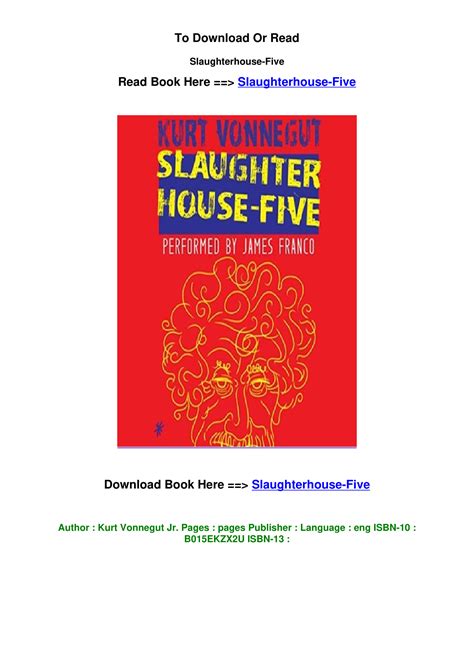 Slaughterhouse five pdf