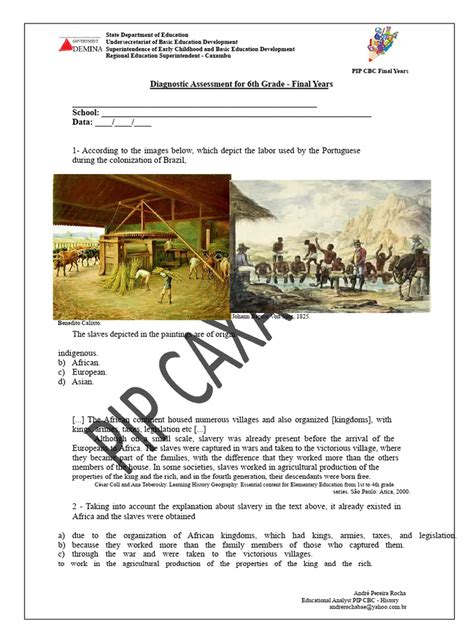 Slavery 6th grade.  Download free today! Students learn about primary sources...
