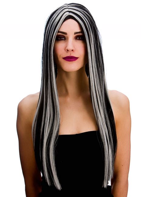 Slay the Night with our Captivating Black to Silver Wigs