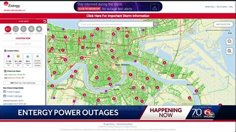 SLECA was able to reroute power to about 1,200 customers, but power could not be fully restored until Entergy finished the repairs, Ticheli said. ... According to Entergy's online outage map ...
