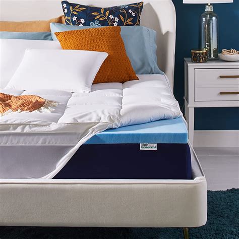 Sleep innovations. A mid-priced, good value topper that combines gel memory foam with a quilted cover. It provides medium support for most sleepers, but may not be cooling enough for some. 