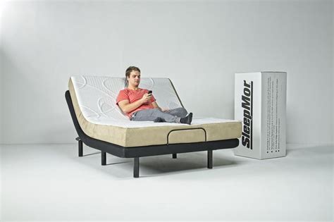 Sleepmor mattresses. With 4 height adjustments within the legs, this bed supports up to 850lbs. TheSleepMor Majesty Mattress & Adjustable Foundation Package, Split Eastern King, Medium, 12 Inch provides comfort as well as pressure-relieving conformance with gel memory foam on a luxurious remote controlled adjustable bed base. Additional Info. 