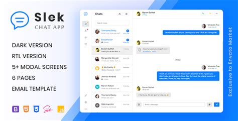 Slek Chat and Discussion Platform HTML5 Template by laborasyon ThemeForest