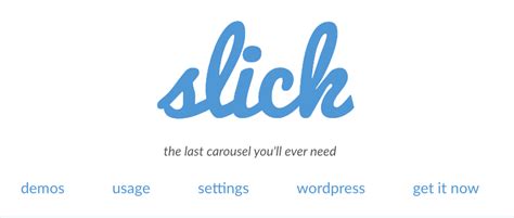 Slick Slider 옵션