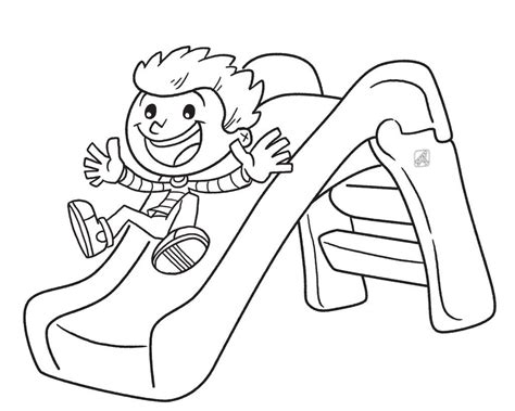 Slide Coloring Page