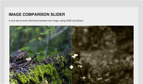 Slider html css js.  A simple and clean image comparison slider, fully responsive and touch Jav...