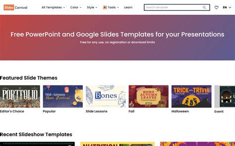 Slides carnival ai.  After customizing your Get these machine learning t...