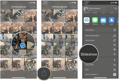 Slideshow in photos iphone