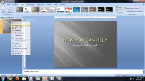 Slideshow in word