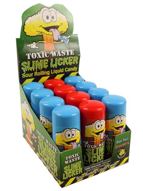 Slime liquors for $1. Toxic Waste Slime Licker Squeeze 2.4 oz tubes- Choose 1, 2 or 3 Flavors- Liquid Sour Candy- Green Apple- Cherry- Blue Razz. (43) $7.50. 1. 2. Check out our slime licker selection for the very best in unique or custom, handmade pieces from our candy shops. 