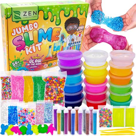 Slime toys. 33 Cups Jumbo Slime Kit for Kids, FunKidz Premade Ultimate Slime Pack to DIY Soft, Cloud, Clear, Butter, Glitter, Glow in Dark Slime Making Kits Super Slime Party Favors Gift Toys for Girls and Boys. 1,905. 1K+ bought in past month. $2599. FREE delivery Fri, Mar 15 on $35 of items shipped by Amazon. 