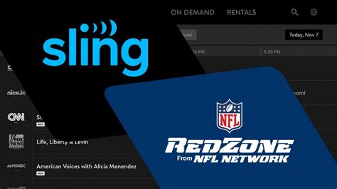 Sling redzone. Sling TV’s two base packages, dubbed Sling Blue and Sling Orange, cost $40-$45 per month. Sling Orange has 30+ channels. Its selection is highlighted by CNN, TBS, Disney, AMC and ESPN. 