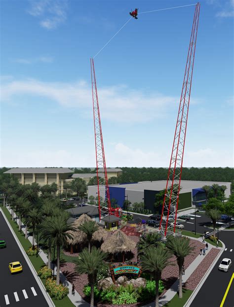 Slingshot orlando. The Orlando SlingShot at ICON Park stands at 300 feet, making it the world’s tallest slingshot. The two-tower attraction launches two riders out of an “exploding volcano” approximately 450 feet straight up into the sky, reaching speeds of up to 100 mph. 