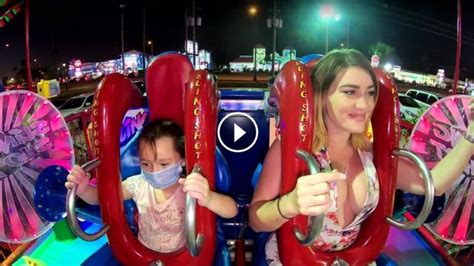 Girl Has Orgasm On The Sling Shot Ride. Dr