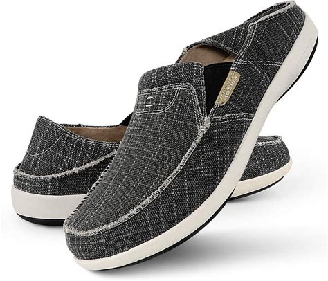 Slip on shoes for plantar fasciitis. ROTJACM Women's Slip on Cloth Shoes with Arch Support,Plantar Fasciitis Loafers Canvas Comfort Wide Moc-Toe Light Weight Shoes 4.2 out of 5 stars 174 1 offer from $36.99 