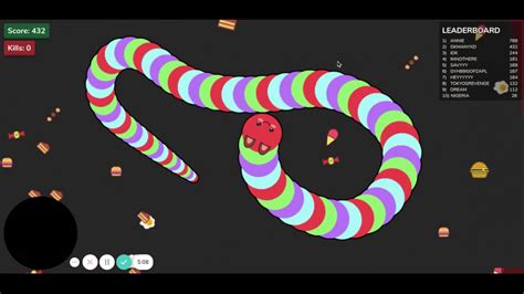 Slither.io unblocked is an online multiplayer game where players co