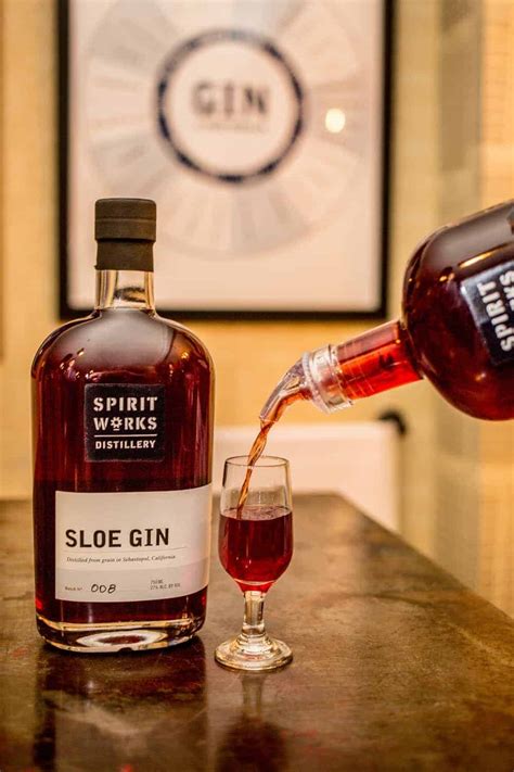 Sloe gin and. 50ml Sloe Gin. 25ml lemon juice. Sugar syrup to taste - 10-15ml of very sweet syrup. Aquafaba or egg white for texture and a foamy top. Add all the ingredients to a shaker, shake once without ice and then again with ice and strain into a glass. We serve it without ice, but if you'd prefer you can serve it over ice. 