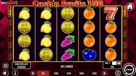 Slot Cash n Fruits 100