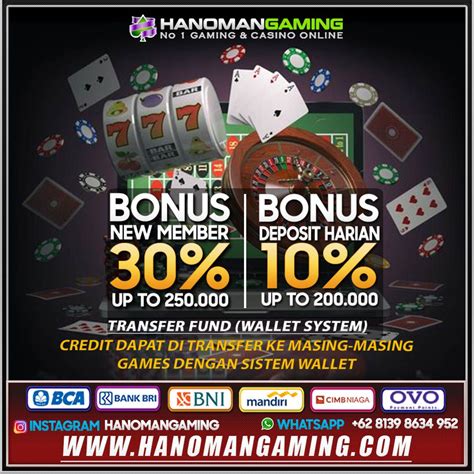 Slot deposit 10 bonus 15. Hanomangaming agen poker online situs.